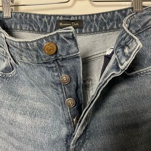 Massimo Dutti straight fit high-waist jeans